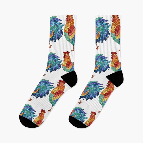 Item preview, Colorful tribal hen designed and sold by Hangrid-Work.