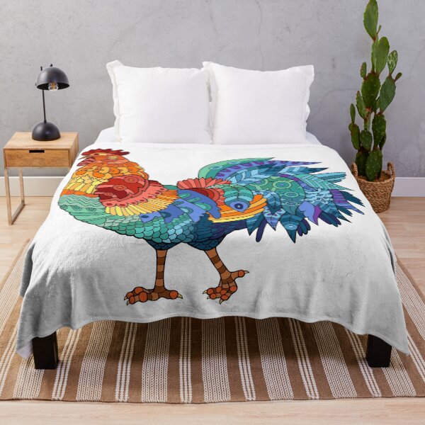 Item preview, Colorful tribal hen designed and sold by Hangrid-Work.