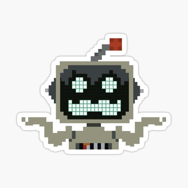 Grumbot (Full Shrug) Sticker