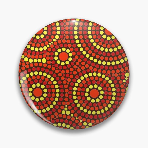 Item preview, AUSTRALIAN ABORIGINAL ART – a simple modern colorful design using dot painting –  nice for a party -  designed and sold by JOHNC1.