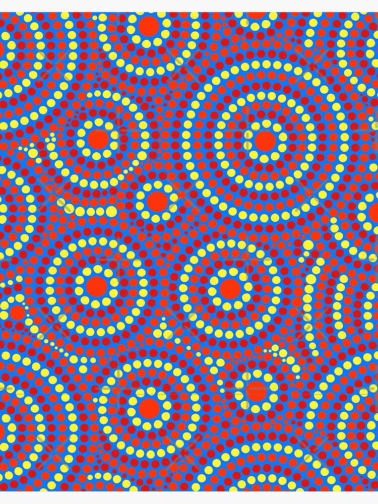 Aboriginal Dot Art Fabric, Wallpaper and Home Decor