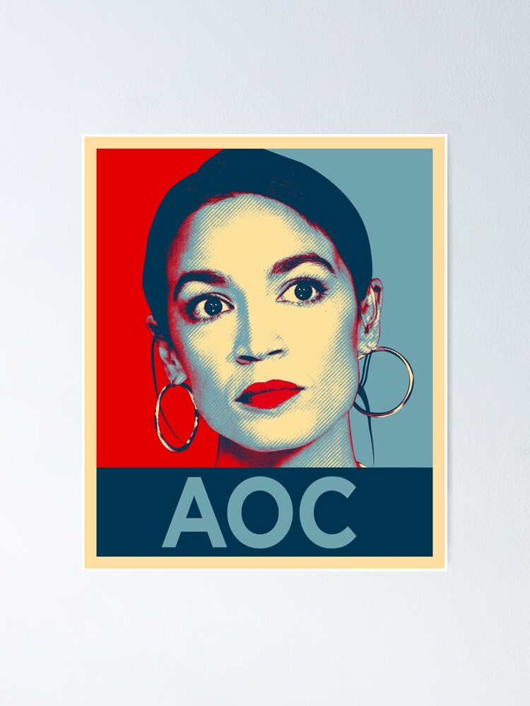 Alexandria Ocasio Cortez AOC Campaign Poster Original Acrylic Painting ...