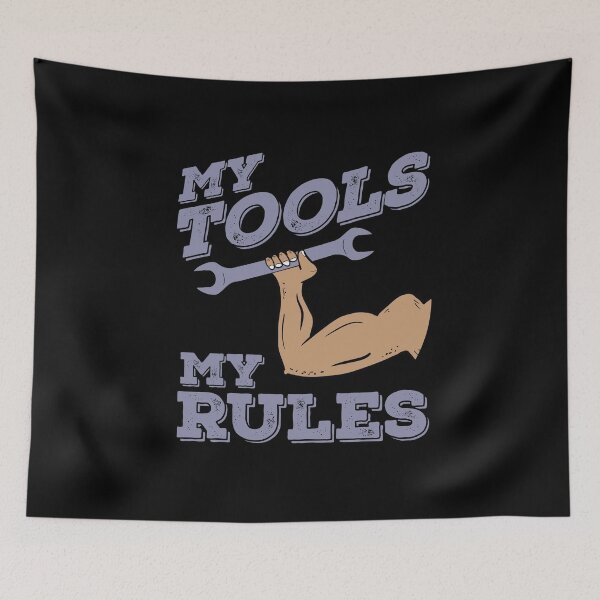 Item preview, My Tools My Rules Funny Garage Mechanic t shirt designed and sold by Dan66.