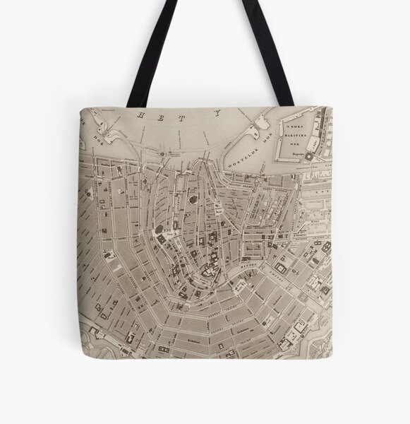 Inspireren vertaler Spektakel Vintage Map of Amsterdam (1905)" Tote Bag for Sale by BravuraMedia |  Redbubble
