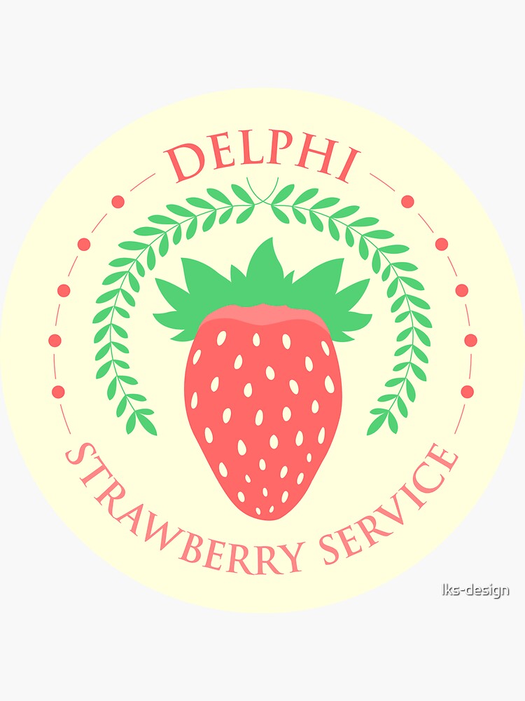 Camp Half Blood Delphi Strawberry Service (color) by lks-design