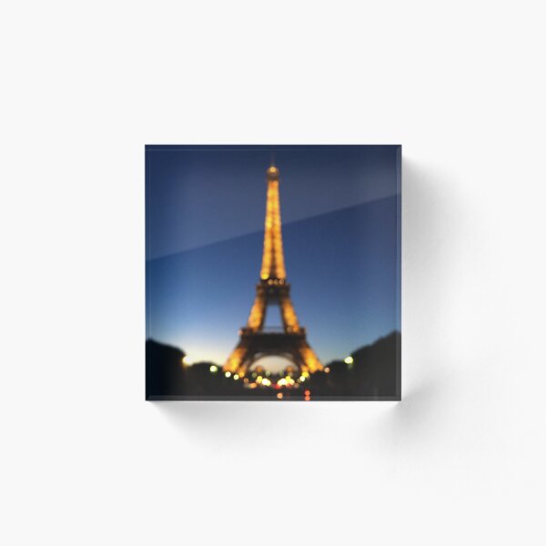 City of Love Acrylic Block