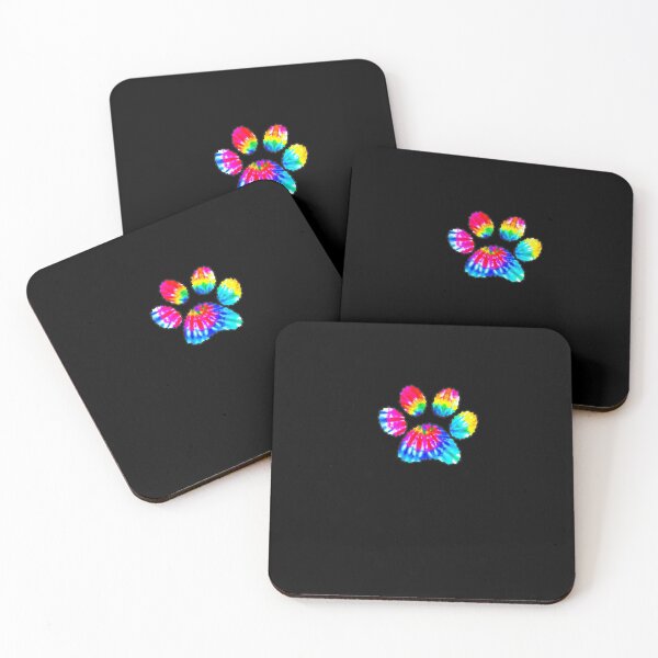Item preview, Tie Dye Dog Paw Print Pattern designed and sold by Tetete.