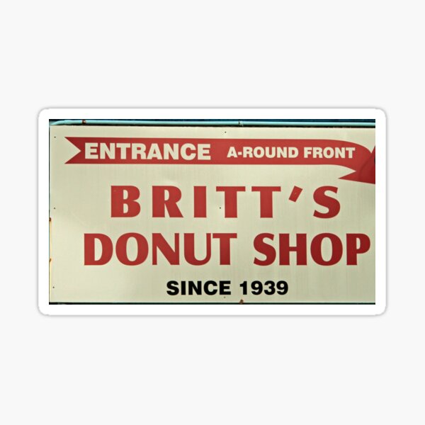 Britts Famous Doughnuts Sticker