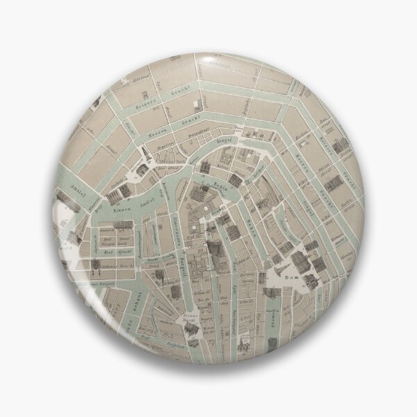 Item preview, Vintage Map of Amsterdam (1863) designed and sold by BravuraMedia.
