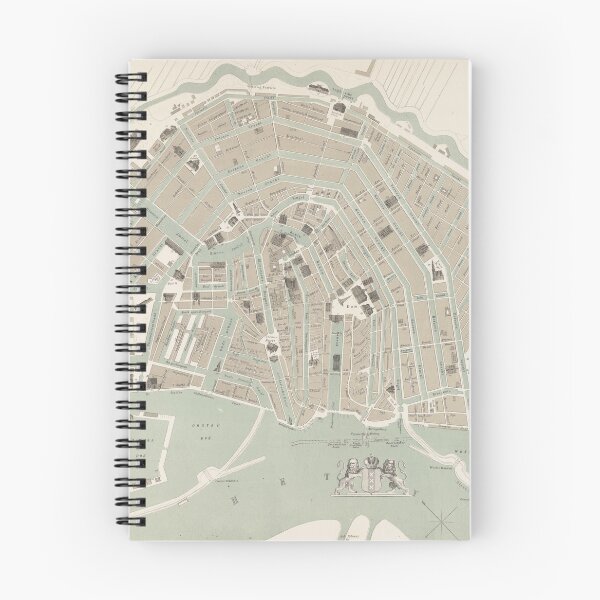 Item preview, Vintage Map of Amsterdam (1863) designed and sold by BravuraMedia.