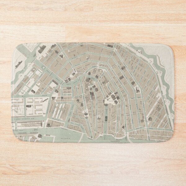 Item preview, Vintage Map of Amsterdam (1863) designed and sold by BravuraMedia.
