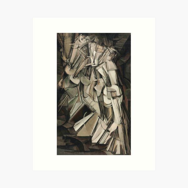 Item preview, Nude Descending A Staircase No. 2 - Marcel Duchamp - 1912 designed and sold by warishellstore.