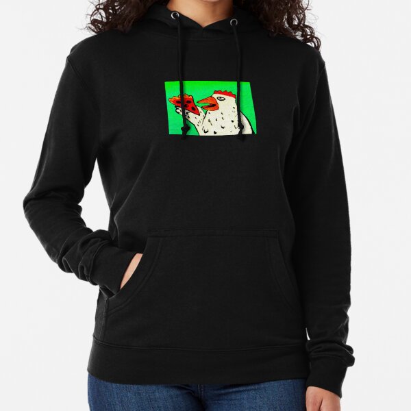 CHICKEN WITH PIZZA Lightweight Hoodie
