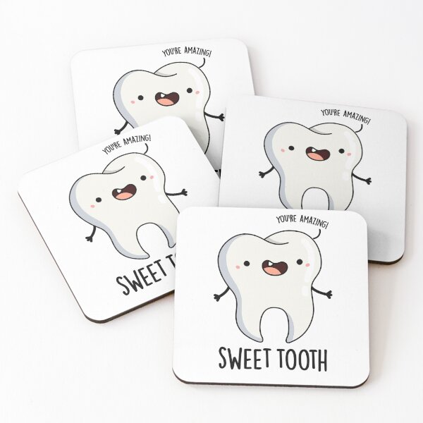 Item preview, Sweet Tooth Funny Dental Puns  designed and sold by punnybone.