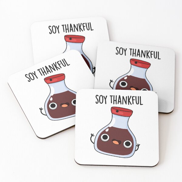 Item preview, Soy Thankful Funny Soy Sauce Puns  designed and sold by punnybone.