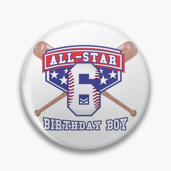 Item preview, Youth Player All Star 6th Birthday Baseball Boy designed and sold by PMDConcepts.
