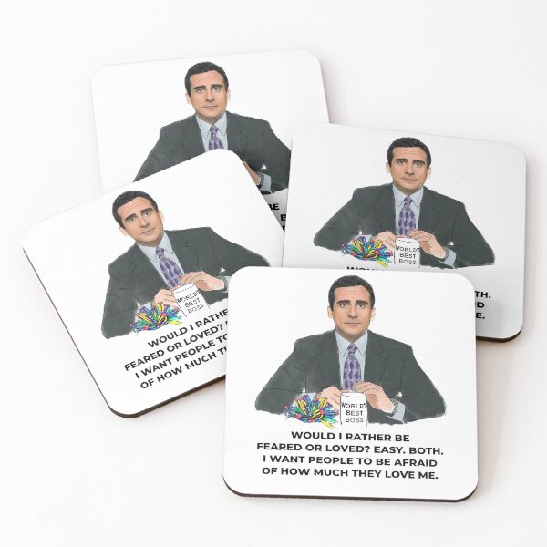 Item preview, The Office Michael Scott Would I Rather Be Feared or Loved designed and sold by Misery Loves Company.