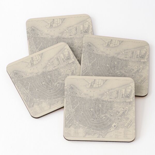 Item preview, Vintage Map of Amsterdam Holland (1866) designed and sold by BravuraMedia.
