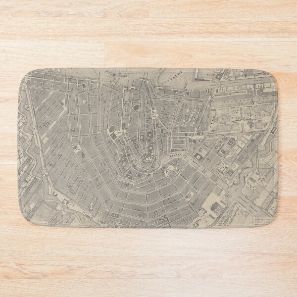 Item preview, Vintage Map of Amsterdam Holland (1866) designed and sold by BravuraMedia.