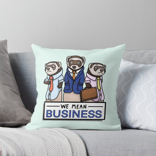 Item preview, We Mean Business Ferrets designed and sold by The Curly Redhead.
