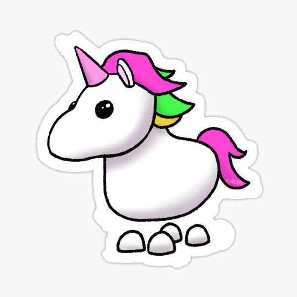 Unicorn Cake Stickers Redbubble - unicorn coloring roblox coloring pages adopt me