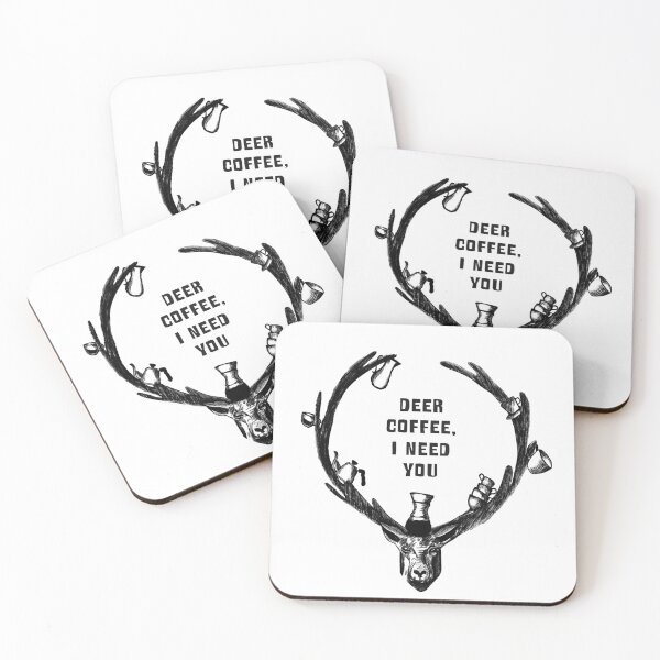 Item preview, Funny Coffee Pun Design - Deer Coffee, I need you designed and sold by MusicAndPower.