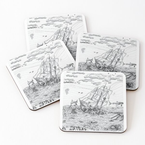 Item preview, Seascape cropped design designed and sold by rendermewdots.