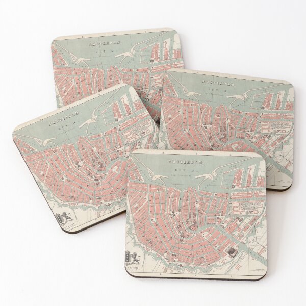 Item preview, Vintage Map of Amsterdam (1869) designed and sold by BravuraMedia.
