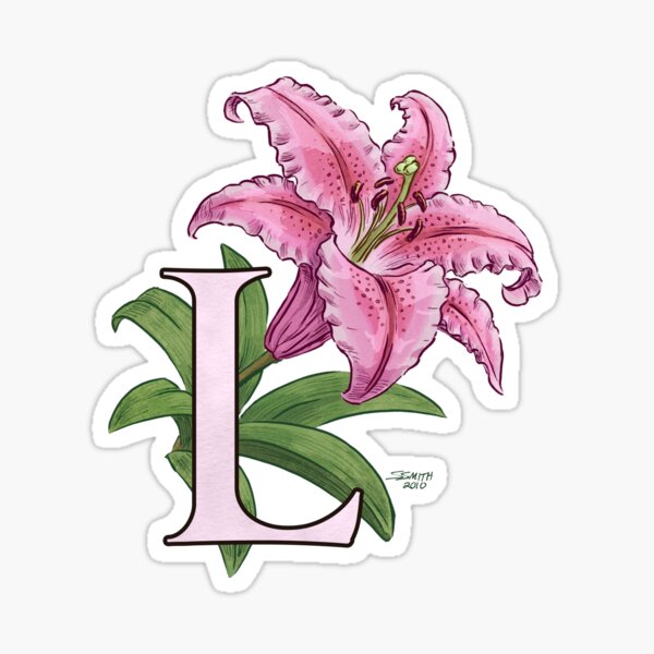 L is for Lily Sticker