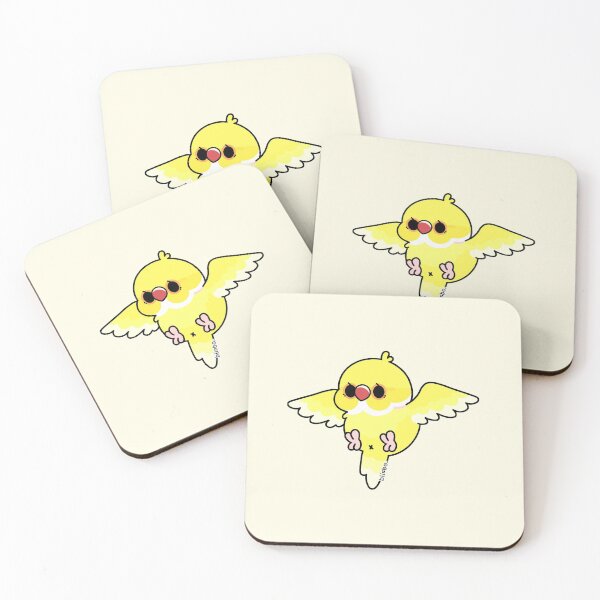 Item preview, Flying Indian Ringneck - Lutino (Yellow) designed and sold by blirbos.