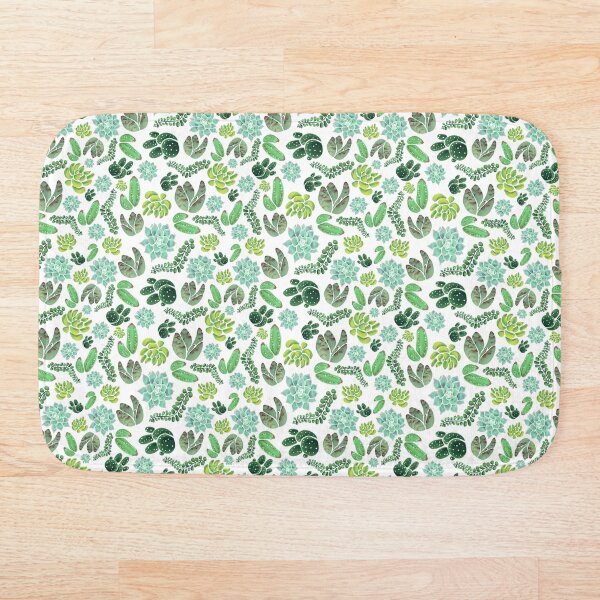 Item preview, Pretty Watercolor Succulent Pattern designed and sold by Elizabeth Staley.