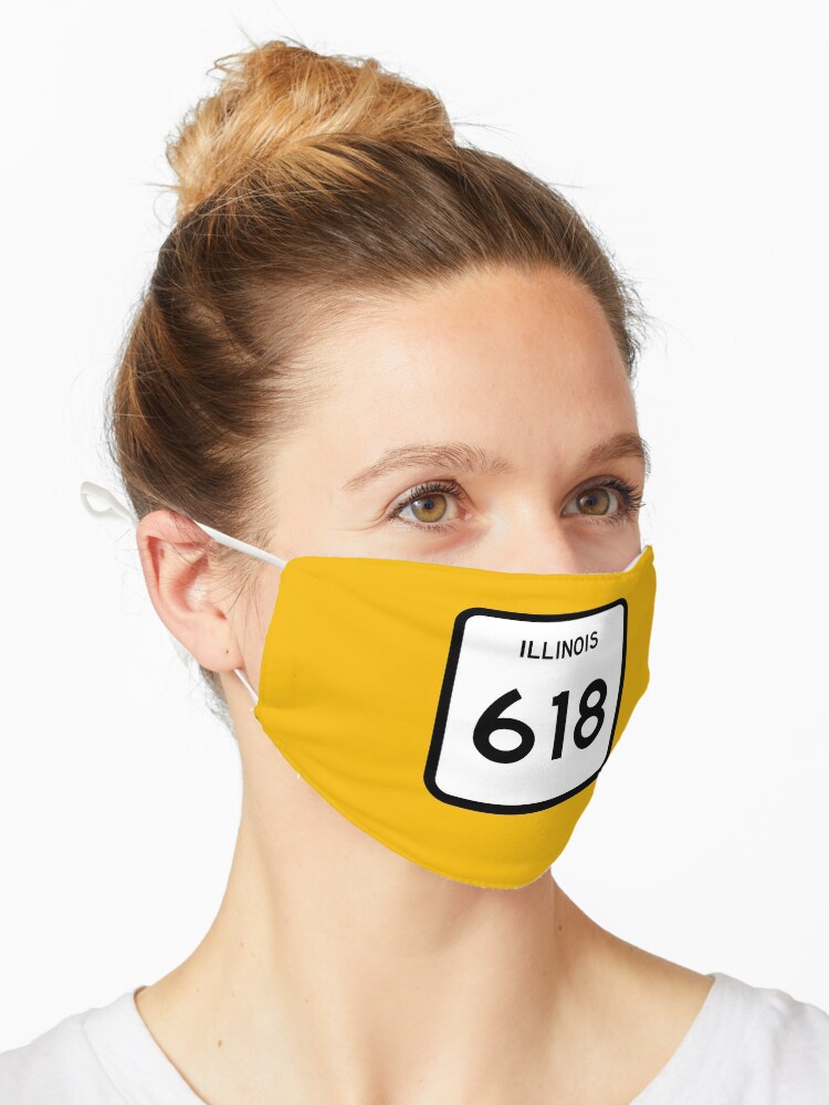 Illinois State Route 618 Area Code 618 Mask By Srnac Redbubble