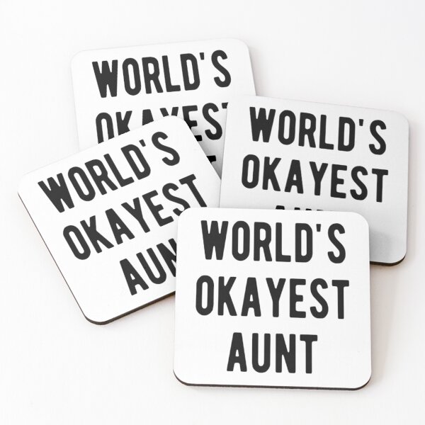 Item preview, World's Okayest Aunt designed and sold by CatMonkStudios.