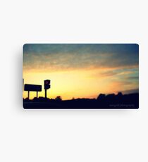 Stop in the name of Sunsets Canvas Print