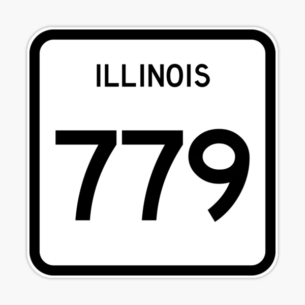 Illinois State Route 779 (Area Code 779) | Sticker