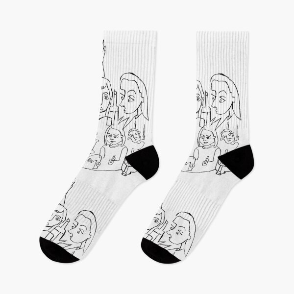 Item preview,  line art: pub scene designed and sold by badlydrawnbabe.