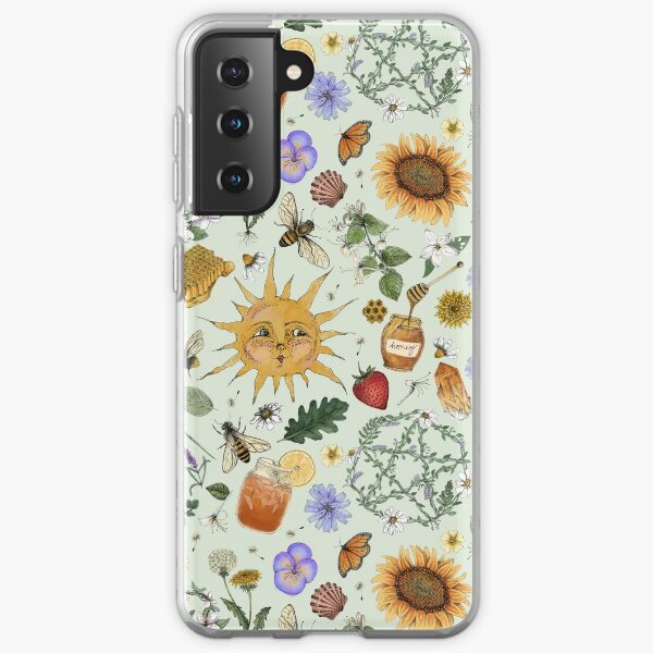 Litha Pattern- Green Samsung Galaxy Soft Case