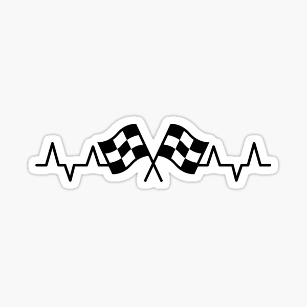 Racing Heartbeat Sticker