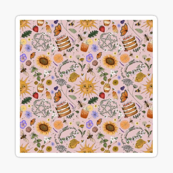 Item preview, Litha Pattern- Dusky Rose designed and sold by Katherine Anouti.