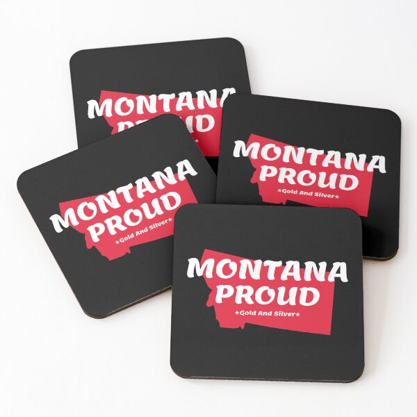 Item preview, Montana Proud State Motto Gold And Silver State print designed and sold by jakehughes2015.