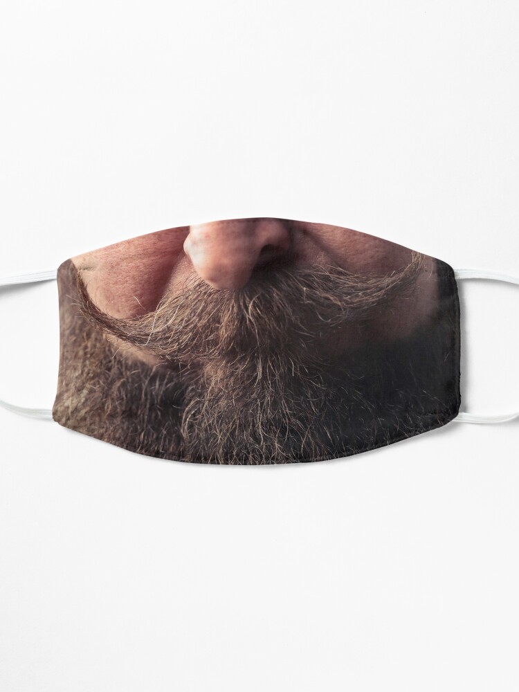 Alternate view of Beard Man Realistic Face  Mask