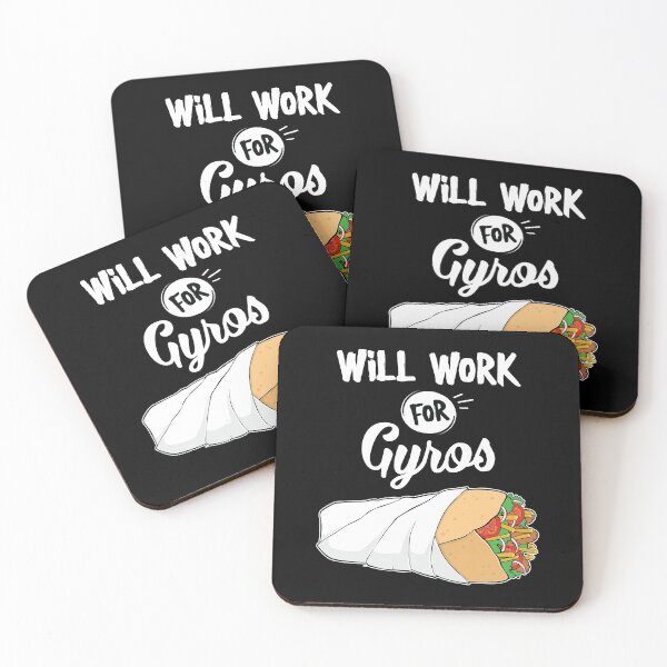 Item preview, Funny Greek Food Will Work For Gyros graphic designed and sold by jakehughes2015.