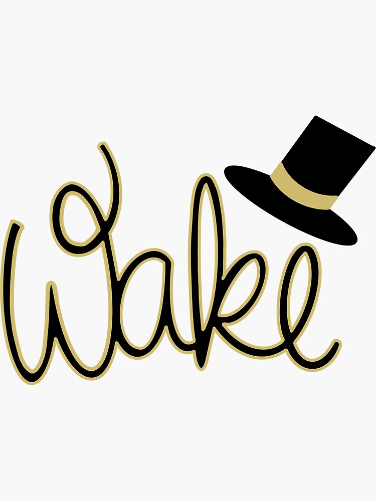 "Wake Forest Top Hat" Sticker for Sale by khayek Redbubble