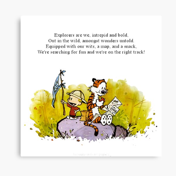 calvin and hobbes 127 Canvas Print