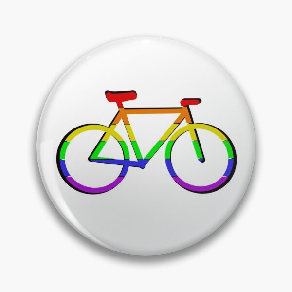 Item preview, Rainbow Pride Bike 3D (White Background) - LGBTQ+ designed and sold by Anaquin.
