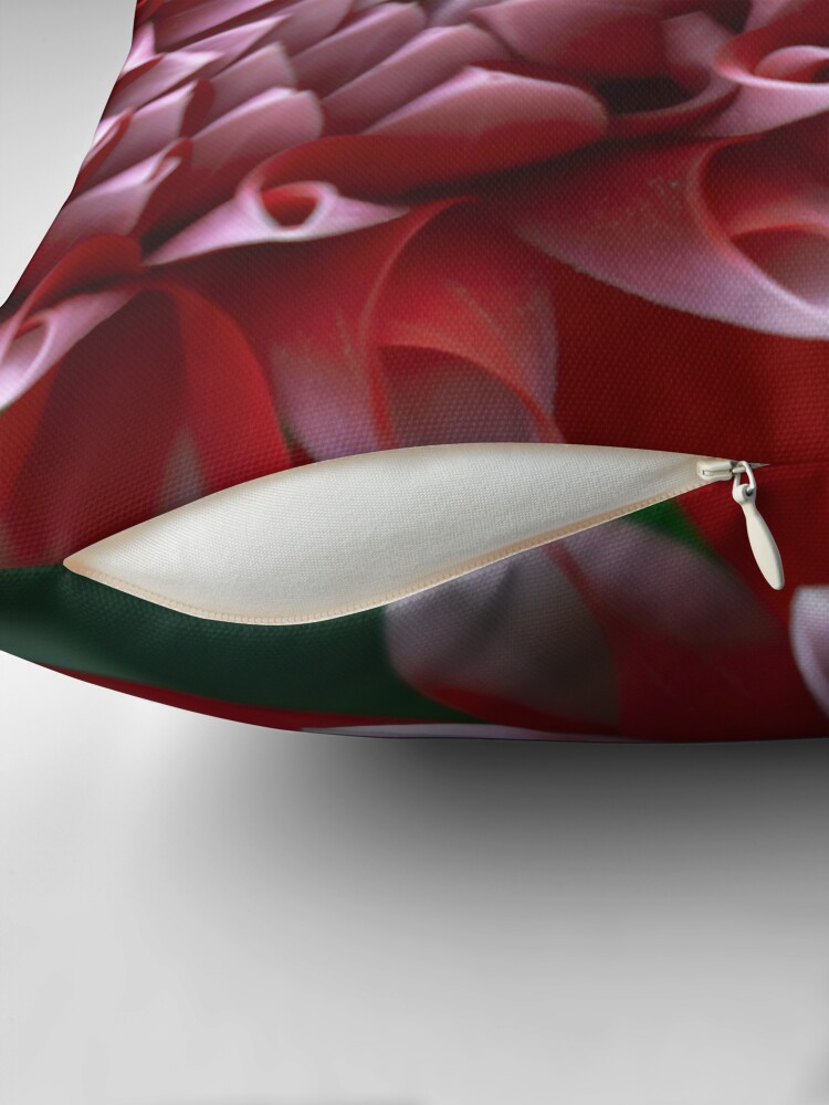 Thumbnail 2 of 4, Pillow, Red and White Petals designed and sold by DonnaMariePhoto.