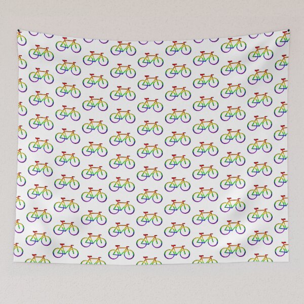 Item preview, Rainbow Pride Bike 3D (White Background) - LGBTQ+ designed and sold by Anaquin.