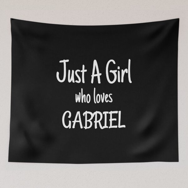 Item preview, Funny Just A Girl Who Loves Gabriel product designed and sold by jakehughes2015.