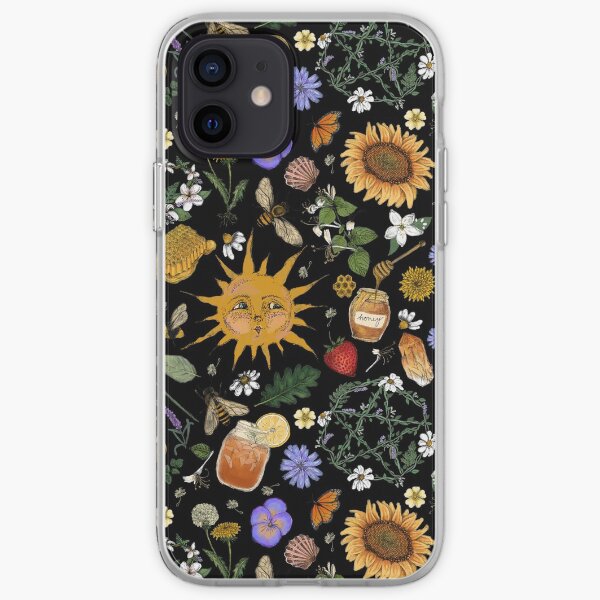 Litha Pattern- Black iPhone Soft Case