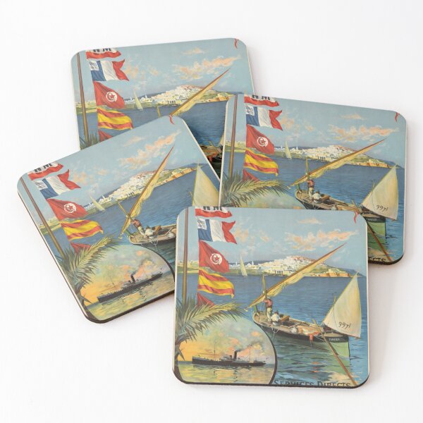 Item preview, PLM Navigation Mixte vintage travel poster designed and sold by stickart-marek.